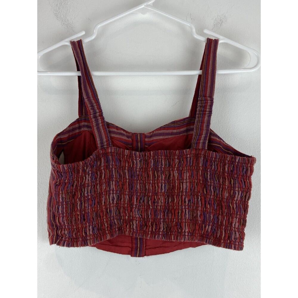 American Eagle Girls Juniors Striped Bustier Padded Tank Top Size Medium (1076) - Picture 4 of 7